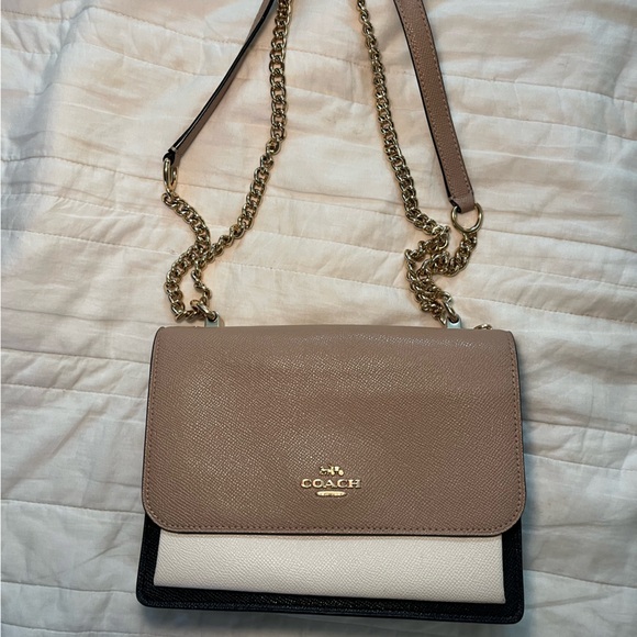 Coach Tan and Cream Crossbody Bag - Picture 4 of 5